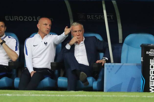 Nationaltrainer Didier Deschamps (Frankreich, France) - UEFA EURO EM Europameisterschaft Fussball 2016: Deutschland vs. Frankreich, Stade Velodrome Marseille, Halbfinale M50