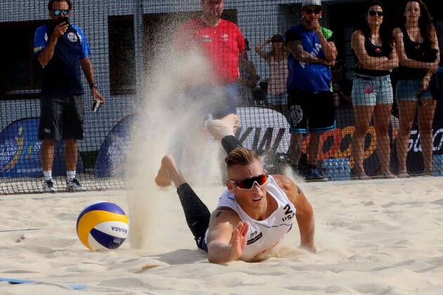 Smart Major Gstaad, 08.07.2016, Beachvolleyball, Gstaad, Patterson Smart Major Gstaad, 08.07.2016, Beach-Volleyball Bild: Abwehr Casey Patterson (USA) xNKx