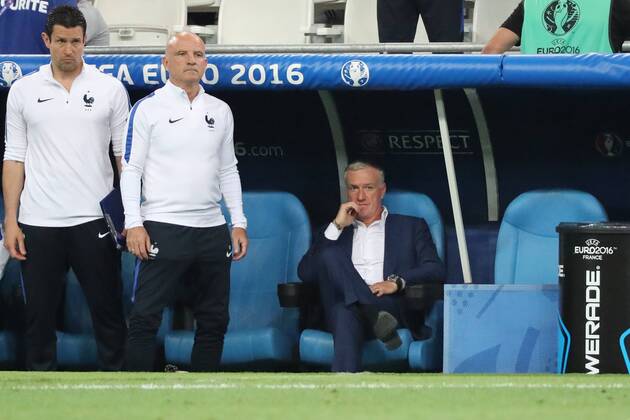 Nationaltrainer Didier Deschamps (Frankreich, France) - UEFA EURO EM Europameisterschaft Fussball 2016: Deutschland vs. Frankreich, Stade Velodrome Marseille, Halbfinale M50
