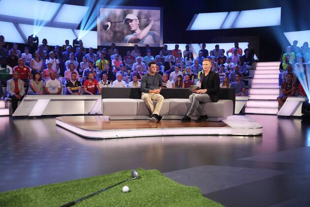 Bilder des Tages - SPORT MARTIN KAYMER, JOCHEN BREYER DAS AKTUELLE SPORTSTUDIO ZDF MAINZ 