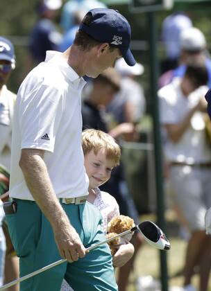 Brian Gaffney walks after a tee shot in a practice round at the PGA Golf Herren Championship at Baltusrol Golf Club in Springfield, New Jersey on July 26, 2016.  PGA20160726119 JOHNxANGELILLO