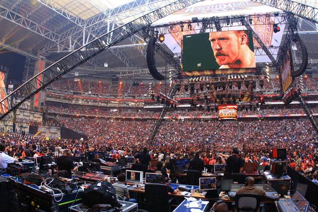 Mar 28, 2010 - Phoenix, Arizona, USA - The scene at the Phoenix Stadium during WWE Wrestlemania 26. WWE 2010 - Wrestlemania 26 - ZUMAr72_