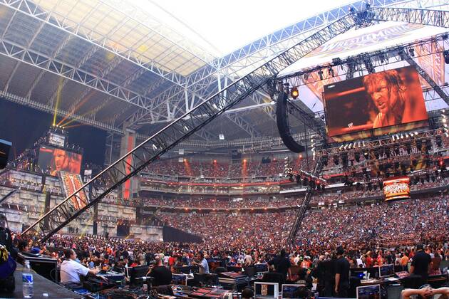 Mar 28, 2010 - Phoenix, Arizona, USA - The scene at the Phoenix Stadium during WWE Wrestlemania 26. WWE 2010 - Wrestlemania 26 - ZUMAr72_