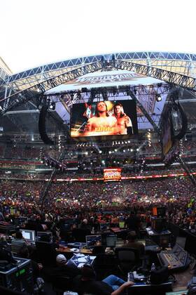 Mar 28, 2010 - Phoenix, Arizona, USA - The scene at the Phoenix Stadium during WWE Wrestlemania 26. WWE 2010 - Wrestlemania 26 - ZUMAr72_