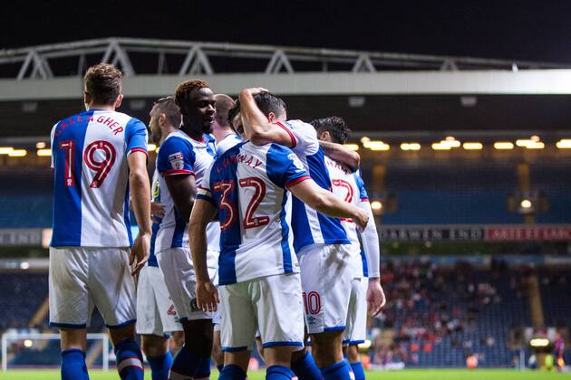 23.08.2016. Ewood Park, Blackburn, England. EFL Cup Football. Blackburn Rovers versus Crewe Alexandra. Blackburn Rovers midfielder Craig Conway celebrates his goal. xTimxWilliamsx  ActionPlus11779536