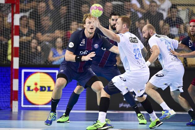 Lidl neuer Sponsor der französischen Handball Liga D1 - Valentin Porte (MHB) - Handball Frankreich, Trophee des Champions - 17 09 2016 JBAutissier Panoramic