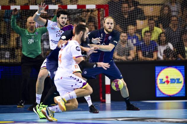 Lidl neuer Sponsor der französischen Handball Liga D1 - Henrik Mollgaard (psg) - Handball Frankreich, Trophee des Champions - 17 09 2016 JBAutissier Panoramic