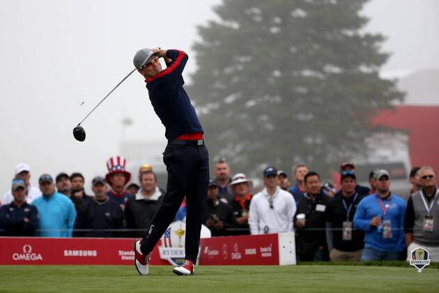 GOLF - Ryder Cup 2016 CHASKA,MINNESOTA,USA,30.SEP.16 - GOLF - Ryder Cup, Hazeltine National Golf Club. Image shows Zach Johnson (USA). GEPAxpictures xDanielxGoetzhaber