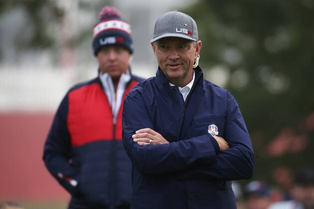 GOLF - Ryder Cup 2016 CHASKA,MINNESOTA,USA,30.SEP.16 - GOLF - Ryder Cup, Hazeltine National Golf Club. Image shows captain Davis Love III (USA). GEPAxpictures xDanielxGoetzhaber