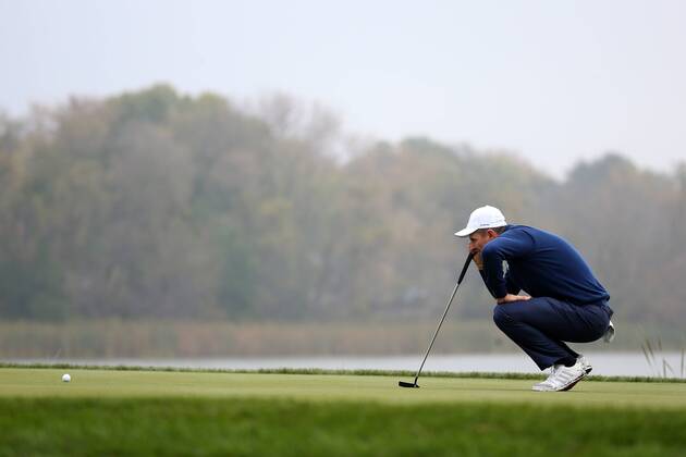 GOLF - Ryder Cup 2016 CHASKA,MINNESOTA,USA,30.SEP.16 - GOLF - Ryder Cup, Hazeltine National Golf Club. Image shows Justin Rose (ENG). GEPAxpictures xDanielxGoetzhaber