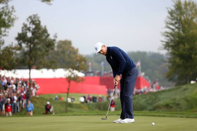GOLF - Ryder Cup 2016 CHASKA,MINNESOTA,USA,30.SEP.16 - GOLF - Ryder Cup, Hazeltine National Golf Club. Image shows Justin Rose (ENG). GEPAxpictures xDanielxGoetzhaber