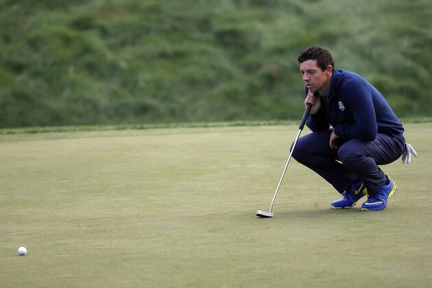 GOLF - Ryder Cup 2016 CHASKA,MINNESOTA,USA,30.SEP.16 - GOLF - Ryder Cup, Hazeltine National Golf Club. Image shows Rory Mcilroy (IRL). GEPAxpictures xDanielxGoetzhaber