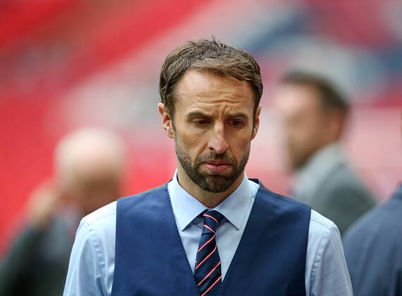 England s Gareth Southgate looks on during the World Cup Qualifying Group F match at Wembley Stadium, London. Picture date October 8th, 2016 Pic David Klein Sportimage EDITORIAL USE ONLY. No use with unauthorised audio, video, data, fixture lists, club league logos or live services. Online in-match use limited to 120 images, no video emulation. No use in betting, games or single club league player publications.