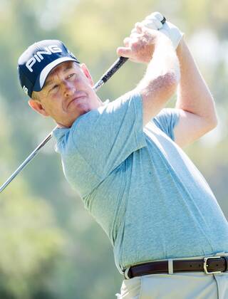 October 9, 2016 - Newport Beach, California, USA - Jeff Maggert makes a tee shot on the second hole during the final round of the Toshiba Classic at the Newport Beach Country Club on October 9, 2016 in Newport Beach, California. Toshiba Classic - Final Round - ZUMAg139