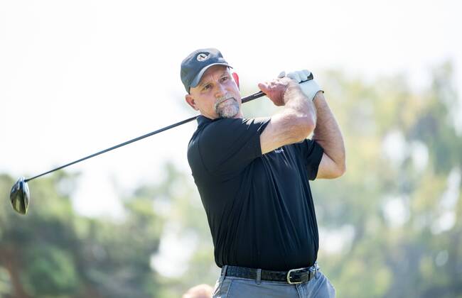 October 9, 2016 - Newport Beach, California, USA - Marco Dawson makes a tee shot on the second hole during the final round of the Toshiba Classic at the Newport Beach Country Club on October 9, 2016 in Newport Beach, California. Toshiba Classic - Final Round - ZUMAg139