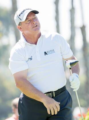 October 9, 2016 - Newport Beach, California, USA - Ian Woosnam makes a tee shot on the third hole during the final round of the Toshiba Classic at the Newport Beach Country Club on October 9, 2016 in Newport Beach, California. Toshiba Classic - Final Round - ZUMAg139