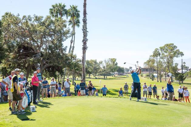 October 9, 2016 - Newport Beach, California, USA - Kenny Perry makes a tee shot on the second hole during the final round of the Toshiba Classic at the Newport Beach Country Club on October 9, 2016 in Newport Beach, California. Toshiba Classic - Final Round - ZUMAg139