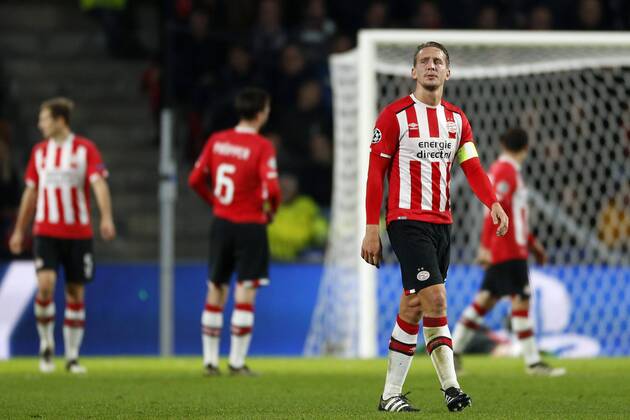 Luuk de Jong of PSVduring the UEFA Champions League group D match between PSV Eindhoven and Bayern Munich on November 1, 2016 at the Philips stadium in Eindhoven, The Netherlands. PSV v Bayern Munich UEFA Champions League 2016 2017 xVIxJeroenxPutmansxIVx 6508447
