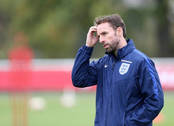 England s Gareth Southgate looks on during training at Tottenham Hotspur training centre, London. Picture date November 14th, 2016 Pic David Klein Sportimage EDITORIAL USE ONLY. No use with unauthorised audio, video, data, fixture lists, club league logos or live services. Online in-match use limited to 120 images, no video emulation. No use in betting, games or single club league player publications.