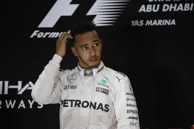 Abu Dhabi Grand Prix, UAE 24 - 27 November 2016 27.11.2016 - Race, Lewis Hamilton (GBR) Mercedes AMG F1 W07 Hybrid race winner 