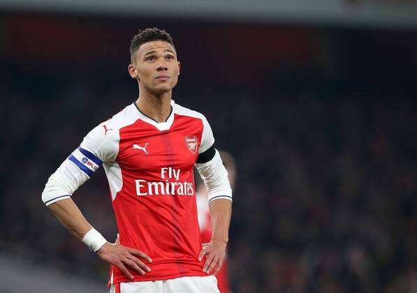 Arsenal s Kieran Gibbs looks on dejected during the EFL Cup match at the Emirates Stadium, London. Picture date October 30th, 2016 Pic David Klein Sportimage EDITORIAL USE ONLY. No use with unauthorised audio, video, data, fixture lists, club league logos or live services. Online in-match use limited to 120 images, no video emulation. No use in betting, games or single club league player publications.