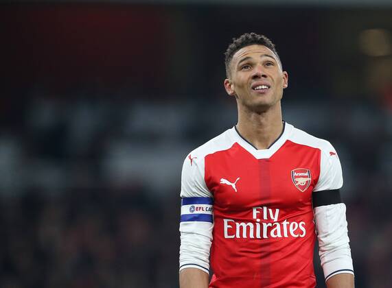 Arsenal s Kieran Gibbs looks on dejected during the EFL Cup match at the Emirates Stadium, London. Picture date October 30th, 2016 Pic David Klein Sportimage EDITORIAL USE ONLY. No use with unauthorised audio, video, data, fixture lists, club league logos or live services. Online in-match use limited to 120 images, no video emulation. No use in betting, games or single club league player publications.