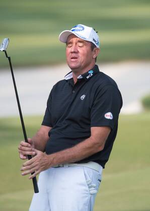 December 8, 2016 - Hong Kong, Hong Kong SAR, China - Australia s Scott Hend misses a putt on the 13th green.Day 1 of the Hong Kong Open Golf at the Hong Kong Golf Club Fanling..Â© . Day 1 of the Hong Kong Open Golf - ZUMAr144 20161208_zap_r144_011