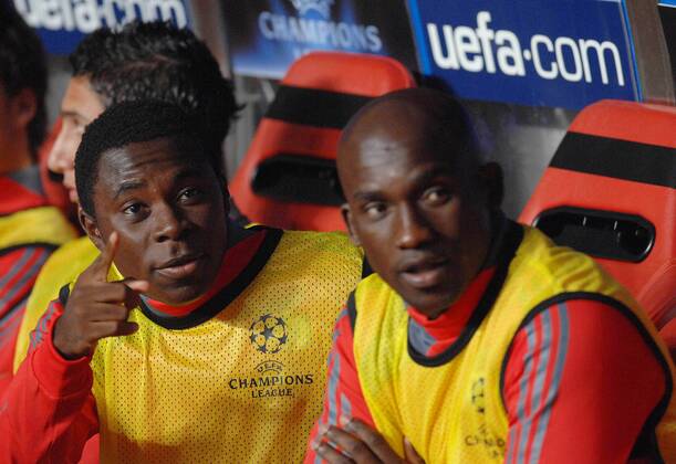 Oct. 25, 2007 - Lisbon, Portugal - 10-24-2007 : LISBON, PORTUGAL UEFA Champions League 2007 2008, Group D: SL Benfica vs Celtic Glasgow. In picture: Freddy Adu and Zoro (Benfica). . ALVARO LSIDORO-LisbonFILES- K55313 FREDDYADU CITYFILE - ZUMAg49_ 75648712st