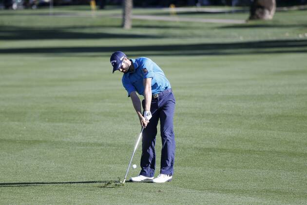 January 21, 2017 Adam Hadwin of Canada hits his approach shot on the 17th hole during the third round of the CareerBuilder Challenge at La Quinta Country Club in La Quinta, California. CSM GOLF 2017: CareerBuilder Challenge JAN 21 - ZUMAc04_ 20170121_zaf_c04_336