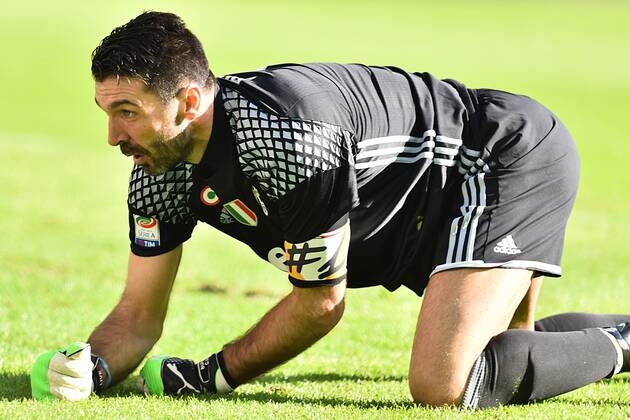 TURIN ITALY 22 JANUARY 2017: Gianluigi Buffon (Juventus) during the match Fußball (ITA) Serie A - Juventus Turin - Lazio Rom -- Juventus Stadium  MassimoxInsabato