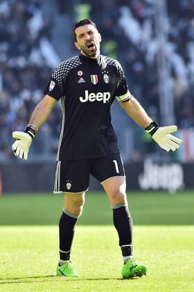 TURIN ITALY 22 JANUARY 2017: Gianluigi Buffon (Juventus) during the match Fußball (ITA) Serie A - Juventus Turin - Lazio Rom -- Juventus Stadium  MassimoxInsabato