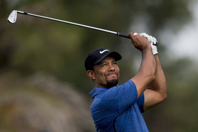 PGA, Dubai Dessert Classic 170202 Tiger Woods, USA - Abschlag - Tag 1 - Dubai Dessert Classic - 2 februar 2017 .  Copyright: LUDVIGxTHUNMAN BB170202LT107