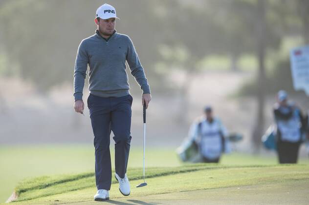 Tyrrell Hatton of England compling his second round during the PGA Golf Herren European Tour Dubai Desert Classic Tournament Day 3 at the Emirates Golf Club, Dubai, UAE on 4 February 2017. Copyright: xGrantxWinterx 14030060