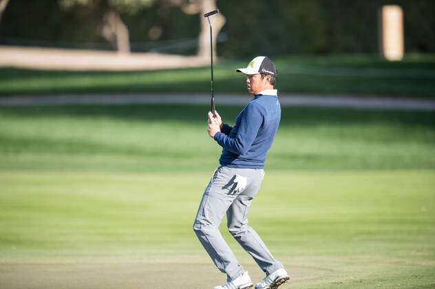David Lipsky of the USA while completing his second round during the PGA Golf Herren European Tour Dubai Desert Classic Tournament Day 3 at the Emirates Golf Club, Dubai, UAE on 4 February 2017. Copyright: xGrantxWinterx 14030066