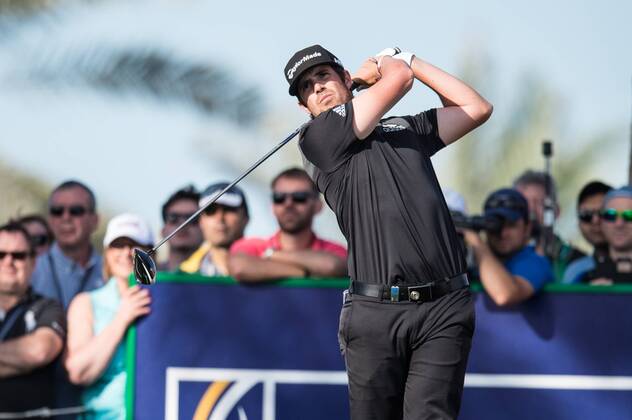 Nacho Elvira of Spain in action during the PGA Golf Herren European Tour Dubai Desert Classic Tournament Day 3 at the Emirates Golf Club, Dubai, UAE on 4 February 2017. Copyright: xGrantxWinterx 14030110
