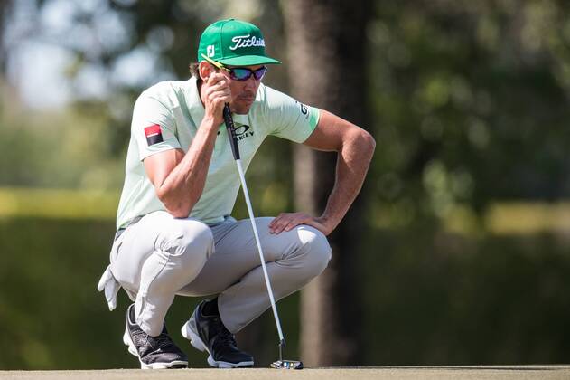 Rafa Cabrera Bello of Spain during the PGA Golf Herren European Tour Dubai Desert Classic Tournament Day 3 at the Emirates Golf Club, Dubai, UAE on 4 February 2017. Copyright: xGrantxWinterx 14030078