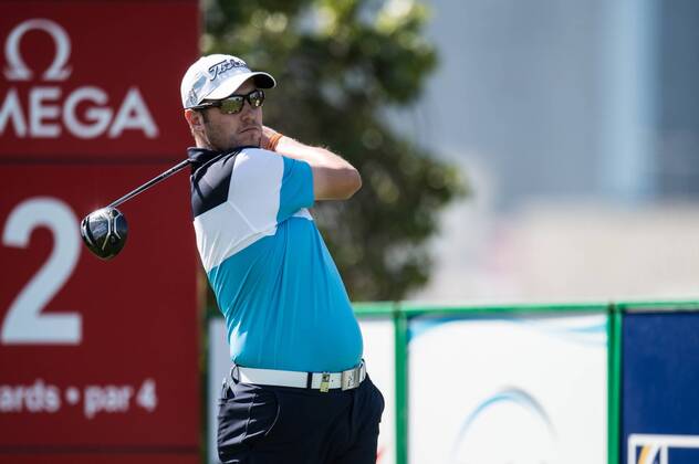 Matthew Southgate of England tees off during the PGA Golf Herren European Tour Dubai Desert Classic Tournament Day 3 at the Emirates Golf Club, Dubai, UAE on 4 February 2017. Copyright: xGrantxWinterx 14030089