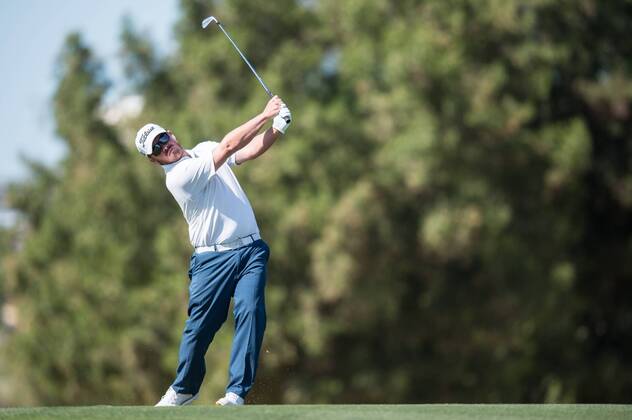 George Coetzee of South Africa in action during the PGA Golf Herren European Tour Dubai Desert Classic Tournament Day 3 at the Emirates Golf Club, Dubai, UAE on 4 February 2017. Copyright: xGrantxWinterx 14030100