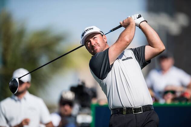 Graeme Mcdowell of Northern Ireland in action during the PGA Golf Herren European Tour Dubai Desert Classic Tournament Day 3 at the Emirates Golf Club, Dubai, UAE on 4 February 2017. Copyright: xGrantxWinterx 14030101