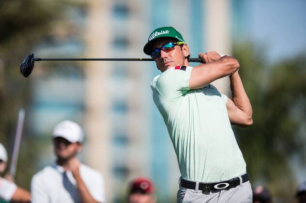 Rafa Cabrero Bello of Spain in action during the PGA Golf Herren European Tour Dubai Desert Classic Tournament Day 3 at the Emirates Golf Club, Dubai, UAE on 4 February 2017. Copyright: xGrantxWinterx 14030103