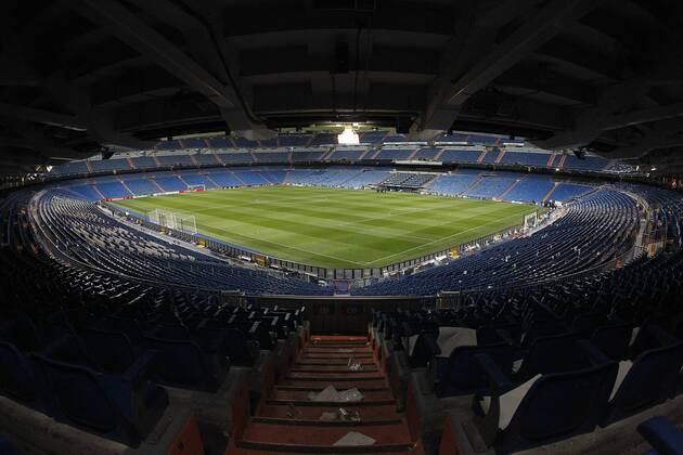 Real Madrid s stadium Santiago Bernabeu after Champions League 2016 2017 Round of 16 1st leg match. February 15,2017.  (20170215196)