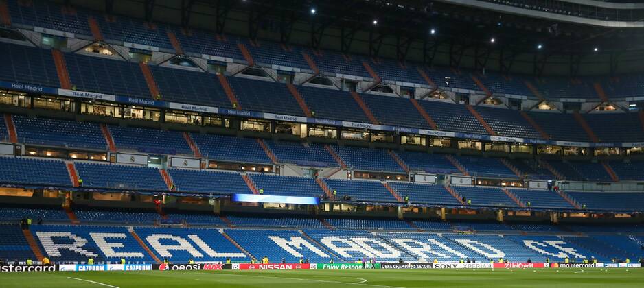 Spalti stands Madrid 15-02-2017 Stadio Santiago Bernabeu Football Calcio UEFA Champions League 2016 2017 Round of 16, 1st leg Real Madrid vs. SSC Napoli cesarexpurini
