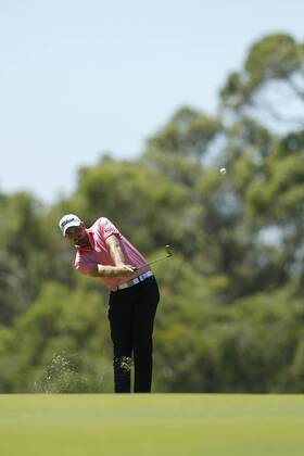 February 18th 2017, Lake Karrinyup Country Club, Perth, Western Australia, Australia; ISPS Handa World Super 6 Perth Golf Tournament Day 3 Jake Higginbottom (AUS) plays an approach shot on the 4th fairway during his round on day 3 xDavidxWoodleyx  ActionPlus11847427