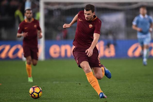 Edin Dzeko Roma Roma 01-03-2017 Stadio Olimpico Football Calcio Coppa Italia 2016 2017 Lazio - AS Roma - AndreaxStaccioli