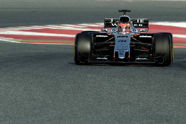 French Formula One driver Esteban Ocon of Force India during the Formula One pre-season test sessions at the Circuit de Barcelona-Catalunya in Montmelo, near Barcelona, northern Spain, 09 March 2017. F1 test days in Montmelo !ACHTUNG: NUR REDAKTIONELLE NUTZUNG! Copyright: xTonixAlbirx 20170309-636246859707201893