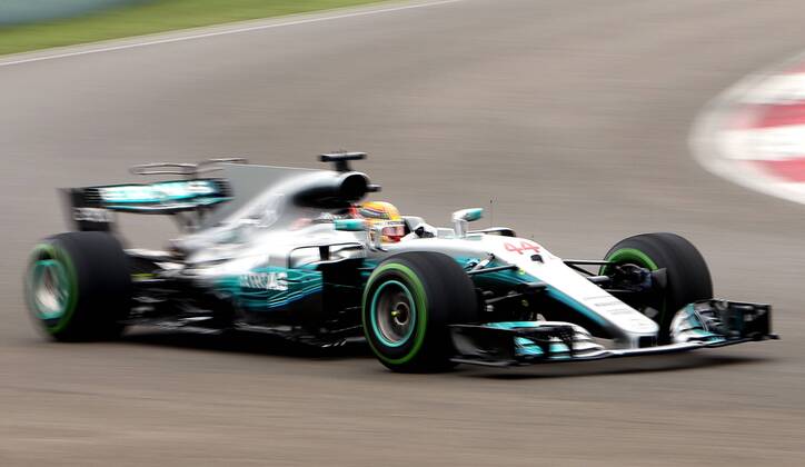 (170409) -- SHANGHAI, April 9, 2017 -- Mercedes driver Lewis Hamilton of Britain drives during the Formula One Chinese Grand Prix at the Shanghai International Circuit in Shanghai, east China, April 9, 2017. ) (SP)CHINA-SHANGHAI-F1-2017 CHINESE GRAND PRIX(CN) fanxjun 