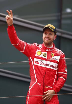 Shanghai: Motorsports: FIA Formula One World Championship WM Weltmeisterschaft 2017 5 Sebastian Vettel (GER, Scuderia Ferrari) Chinese Formula One Grand Prix Shanghai Circuit on April 08, 2017 in Shanghai, China. (Photo by Hoch Zwei) Shanghai China xHZx