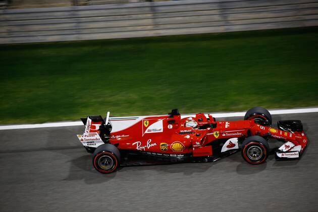 Motorsports: FIA Formula One World Championship WM Weltmeisterschaft 2017, Grand Prix of Bahrain, 5 Sebastian Vettel (GER, Scuderia Ferrari) Sakhir Bahrain xHOCHxZWEIx