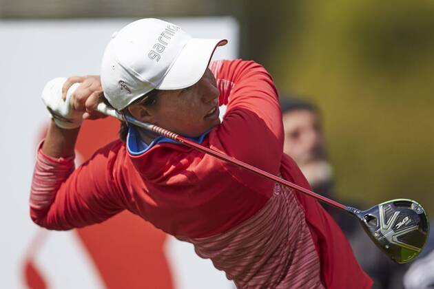 Spanish golfer Carlota Ciganda during the first day of the Mediterranean Ladies Golf Open at Terramar Golf Club in Sitges, Barcelona, northeastern Spain, 20 April 2017. The tournament tuns until the upcoming 23 April. MEDITERRANEAN LADIES OPEN !ACHTUNG: NUR REDAKTIONELLE NUTZUNG!  Copyright: xALEJANDROxGARCÍAx GRA251 20170420-636282980365694476