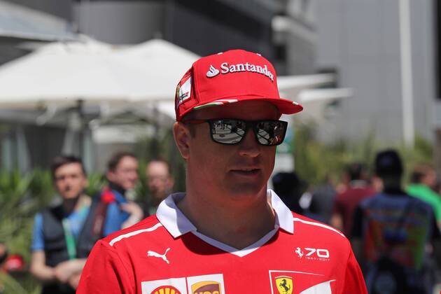 Russian Grand Prix, Sochi 27 - 30 April 2017 27.04.2017 - Kimi Raikkonen (FIN) Scuderia Ferrari SF70H